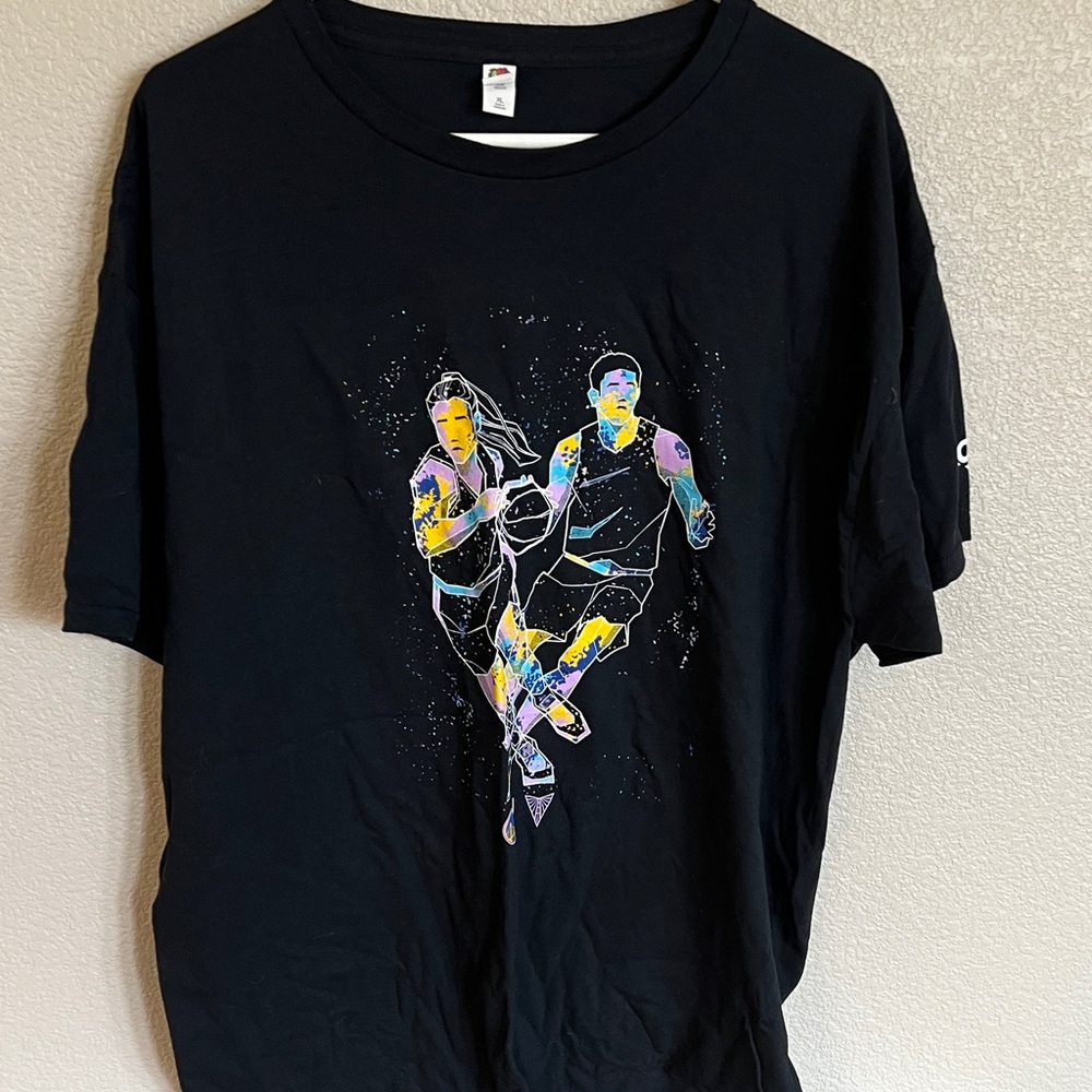 Champion Black Multicolor Graphic Men's Tee